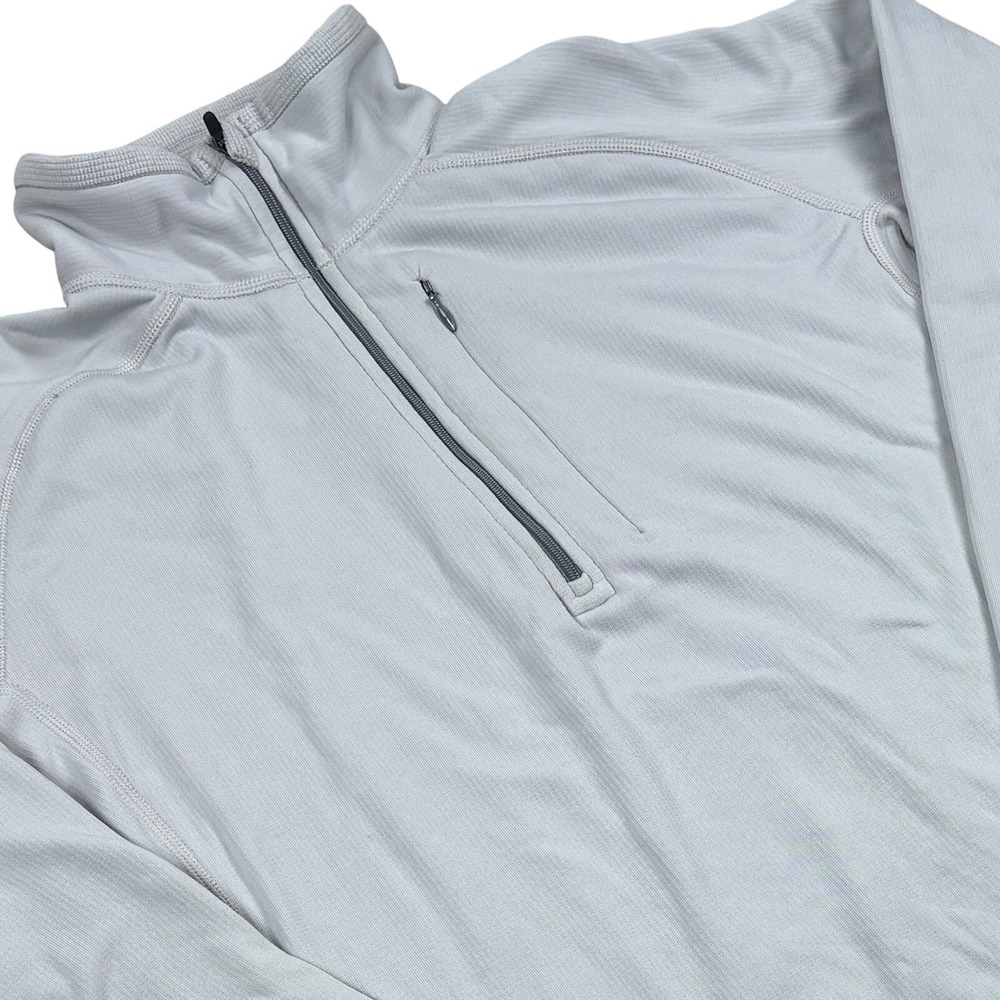 Patagonia R1 Pullover Mens L Gray Polartec Grid Fleece Gorpcore Hiking Outdoor